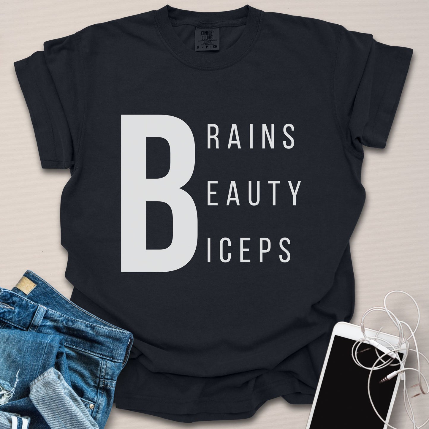 Brains Beauty Biceps Shirt