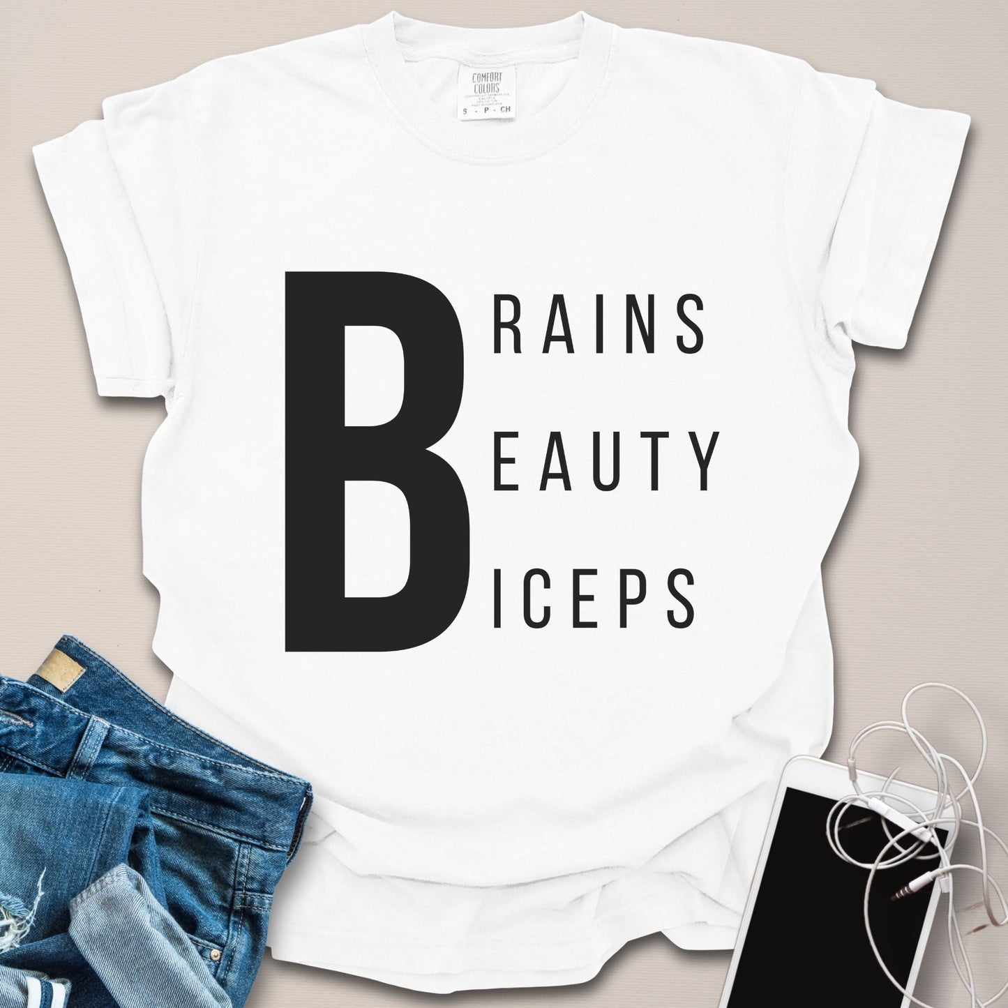 Brains Beauty Biceps Shirt