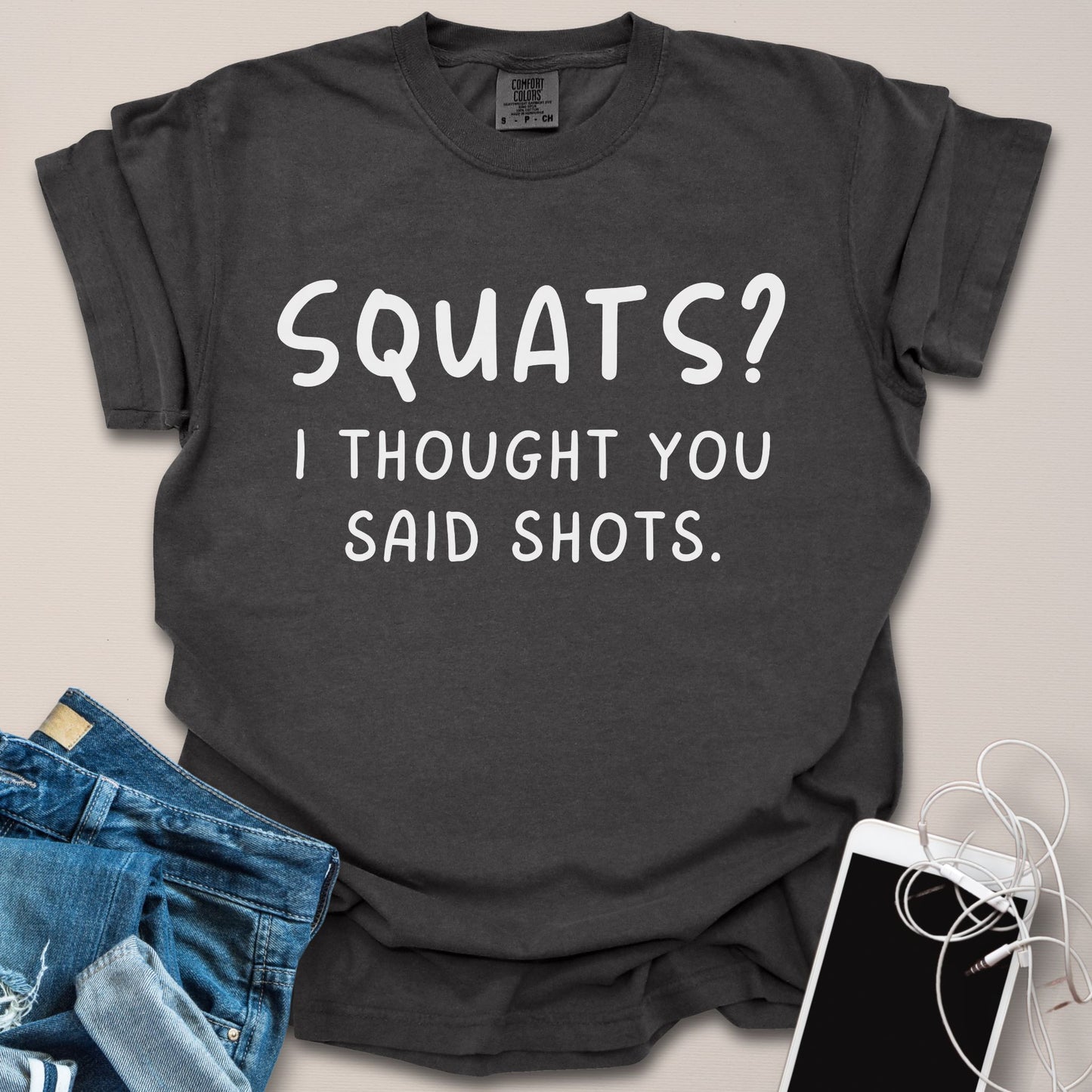 Squats & Shots Funny Shirt