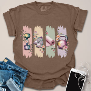 Brushstroke Gym Elements Graphic Shirt