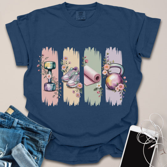 Brushstroke Gym Elements Graphic Shirt