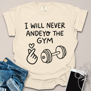 Say No to Gym Funny Korean Shirt