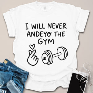 Say No to Gym Funny Korean Shirt