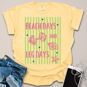 Beach Days & Leg Days Summer Shirt