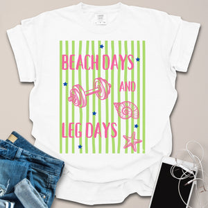 Beach Days & Leg Days Summer Shirt