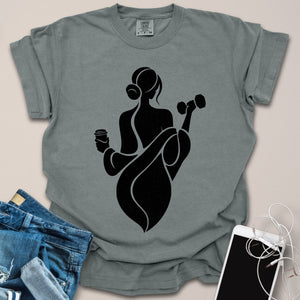 Gym & Coffee Silhouette Shirt