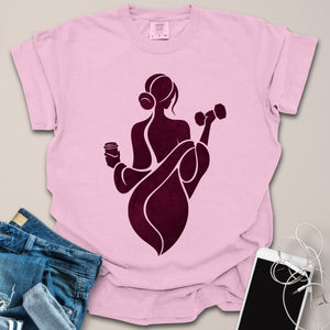 Gym & Coffee Silhouette Shirt