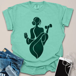 Gym & Coffee Silhouette Shirt