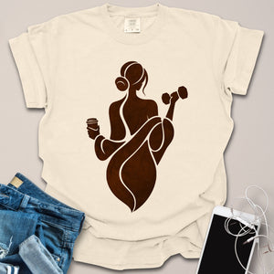 Gym & Coffee Silhouette Shirt
