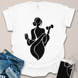 Gym & Coffee Silhouette Shirt