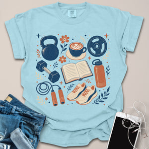 Books Coffee Gym Shirt