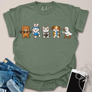 Cute Animals Working Out Shirt