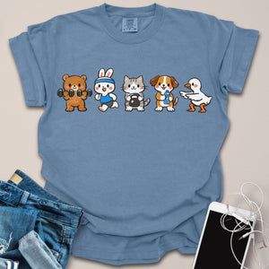 Cute Animals Working Out Shirt