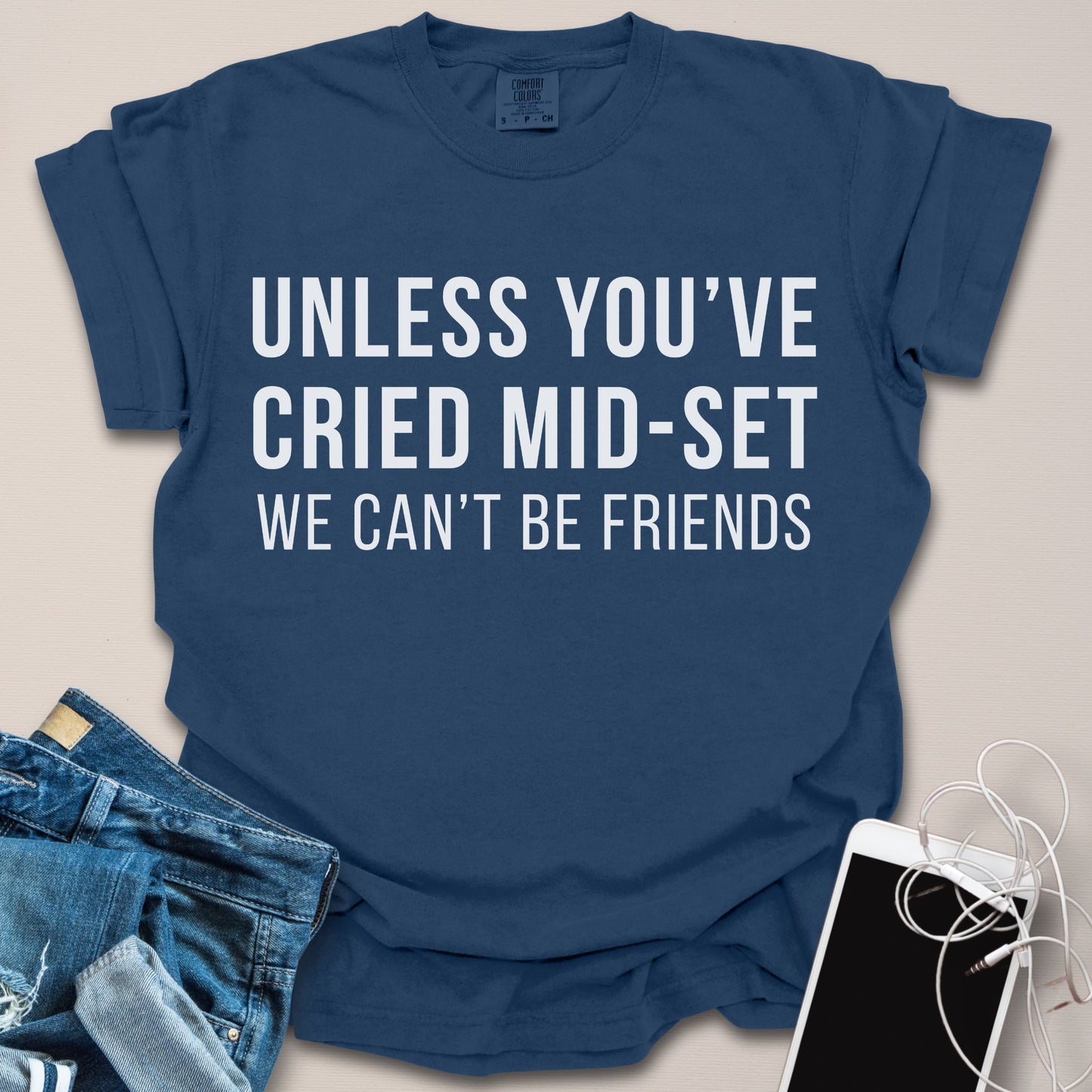 Cried Mid-Set Funny Gym Shirt