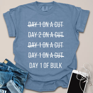 Cutting vs Bulking Funny Gym Shirt