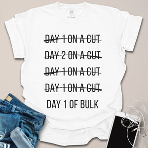 Cutting vs Bulking Funny Gym Shirt