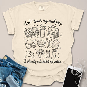 Don't Touch Meal Prep Doodle Shirt