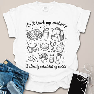 Don't Touch Meal Prep Doodle Shirt