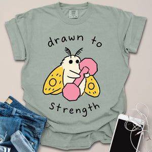 Drawn to Strength Moth Doodle Shirt