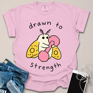 Drawn to Strength Moth Doodle Shirt