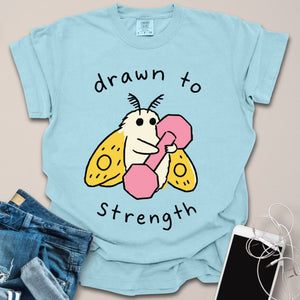 Drawn to Strength Moth Doodle Shirt