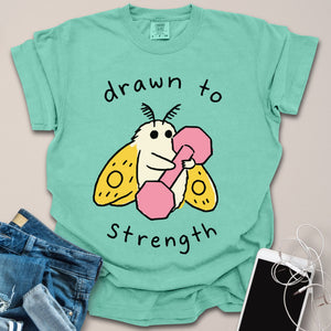 Drawn to Strength Moth Doodle Shirt