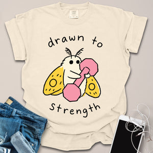 Drawn to Strength Moth Doodle Shirt
