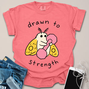Drawn to Strength Moth Doodle Shirt