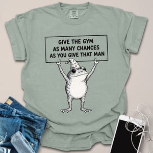 Frog Sign Funny Gym Shirt
