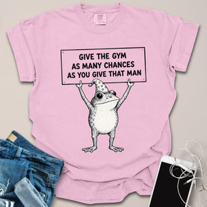 Frog Sign Funny Gym Shirt