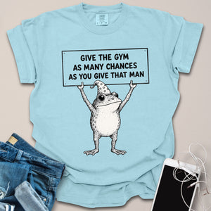 Frog Sign Funny Gym Shirt