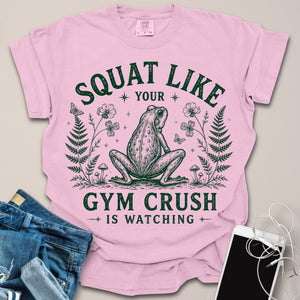 Squat Gym Crush Funny Frog Shirt