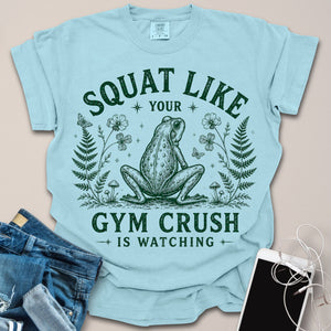 Squat Gym Crush Funny Frog Shirt