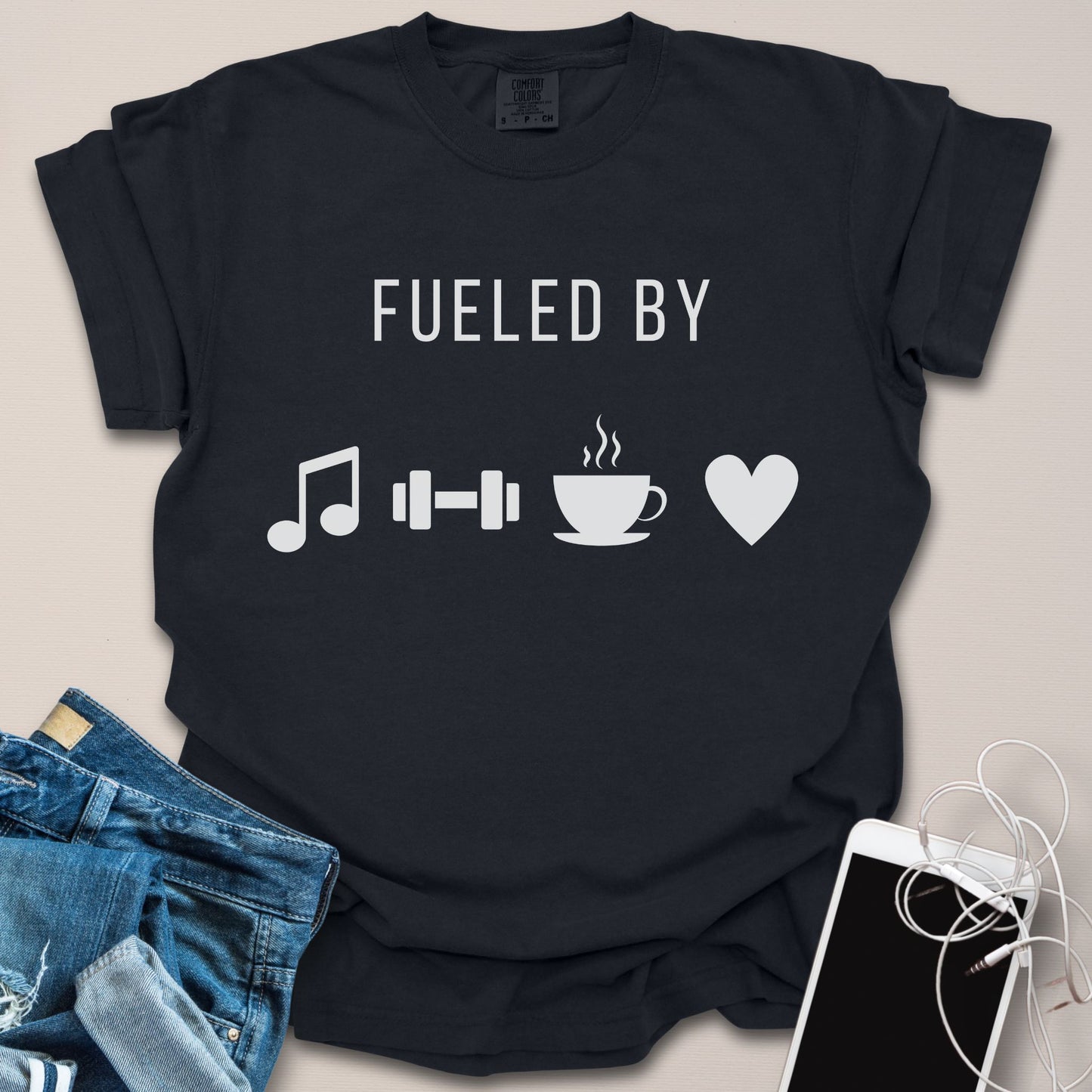 Fueled By Graphic Icons Shirt