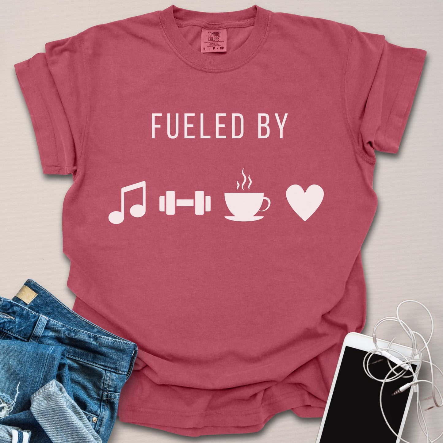 Fueled By Graphic Icons Shirt
