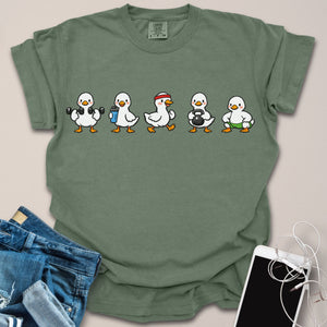 Silly Goose Cartoon Gym Shirt