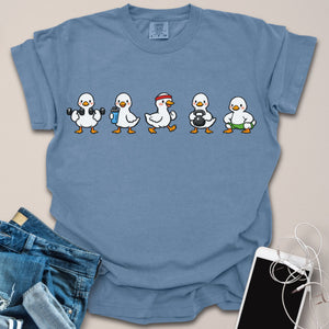 Silly Goose Cartoon Gym Shirt