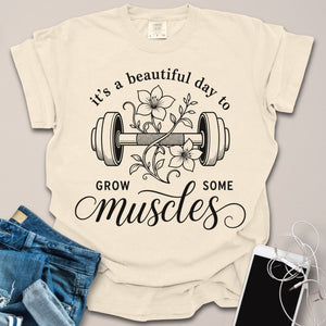 Grow Muscles Floral Shirt