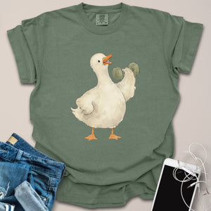 Silly Goose Dumbbell Watercolor Shirt