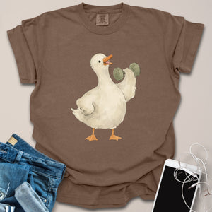Silly Goose Dumbbell Watercolor Shirt