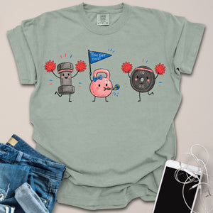 Gym Elements Cheering Doodle Shirt