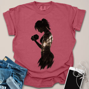 Gym Girl Double Exposure Shirt