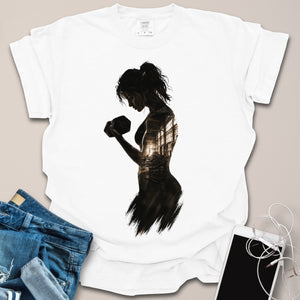 Gym Girl Double Exposure Shirt