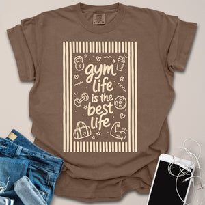 Gym Life Best Life Doodle Stripes Shirt