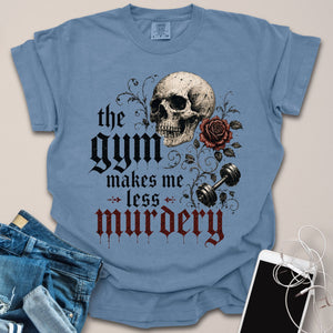 Skeleton Gothic Funny Gym Shirt