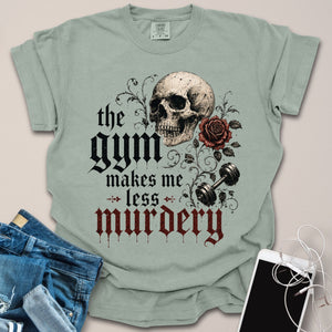 Skeleton Gothic Funny Gym Shirt