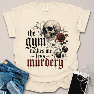 Skeleton Gothic Funny Gym Shirt