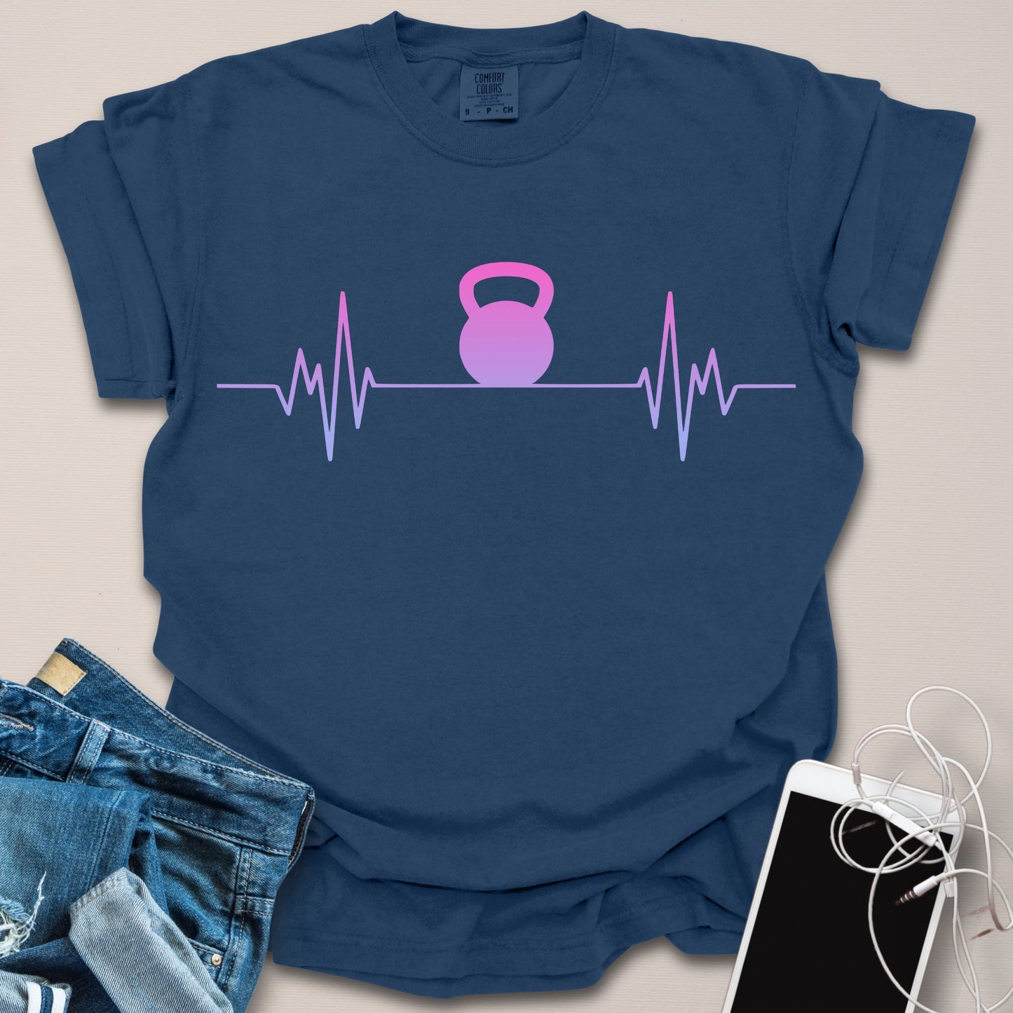 Kettlebell On Heartbeat Shirt