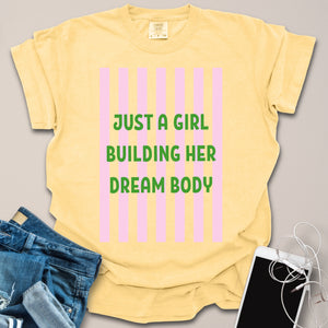 Just A Girl Summer Fitness Shirt