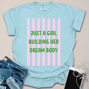 Just A Girl Summer Fitness Shirt